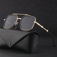 retro large frame sunglasses fashion square frame double beam sunglasses wholesalepicture9