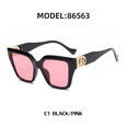 Retro cat eye big square frame sunglasses fashion trendy sunglassespicture6