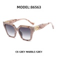 Retro cat eye big square frame sunglasses fashion trendy sunglassespicture10