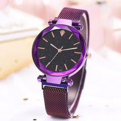 fashion trend contrast color iron-absorbing magnetic quartz watch wholesale