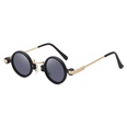 retro steampunk style small frame sunglasses male personality hiphop round sunglassespicture11