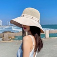 New Korean letter big brim sunscreen fisherman hat bucket hatpicture14