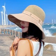 New Korean letter big brim sunscreen fisherman hat bucket hatpicture15