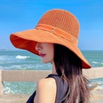 New Korean letter big brim sunscreen fisherman hat bucket hatpicture16