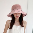fashion solid color big brim woven straw hat fisherman hatpicture13