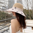 fashion solid color big brim woven straw hat fisherman hatpicture14