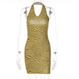 new spring and summer fashion printing halter neck sexy backless slim dress wholesalepicture12