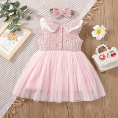 children's new little girl spring and autumn sleeveless baby princess skirt