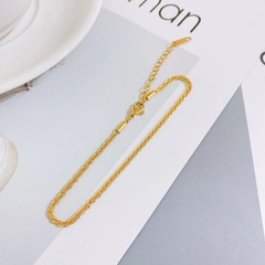 fashion new titanium steel bracelet plated 18k gold female bracelet