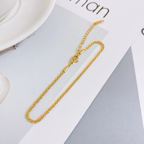 fashion new titanium steel bracelet plated 18k gold female bracelet NHDIP673647's discount tags