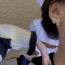 Fashion Bow Opal Earrings Diamond Simple Alloy Stud Earringspicture8