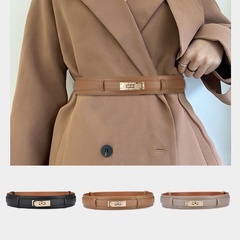 New Ladies Lock Buckle Decorative Fashion Corset Leather Girdle Belt