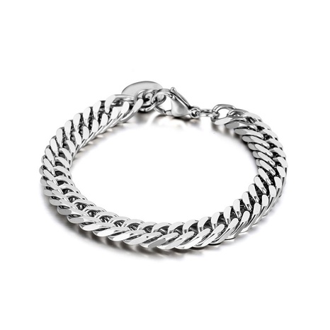Fashion titanium steel simple punk domineering wide bracelet's discount tags