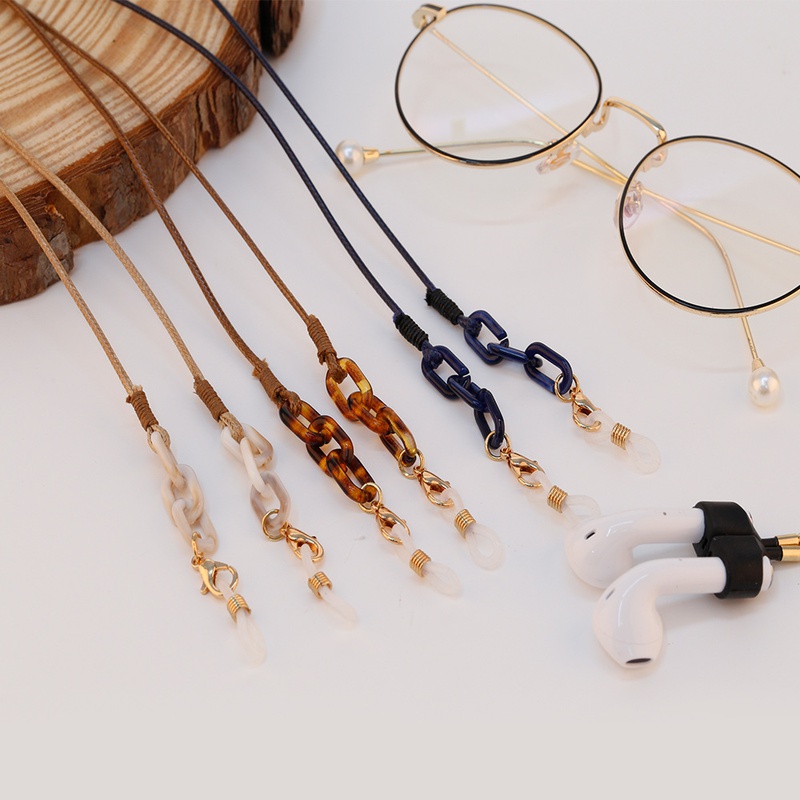 Europe America Japan and South Korea new wax rope Ushaped buckle antilost mask chain accessories women39s allmatch simple glasses chain