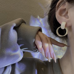 fashion earrings geometric simple copper drop earrings