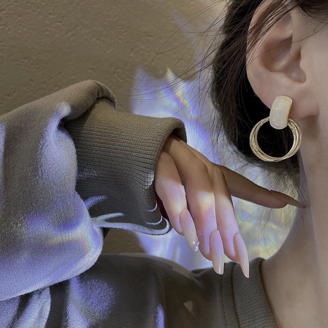 fashion earrings geometric simple copper drop earrings's discount tags