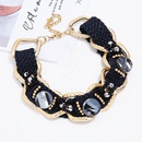vintage contrast color exaggerated full diamond thick chain clavicle chain wholesalepicture10