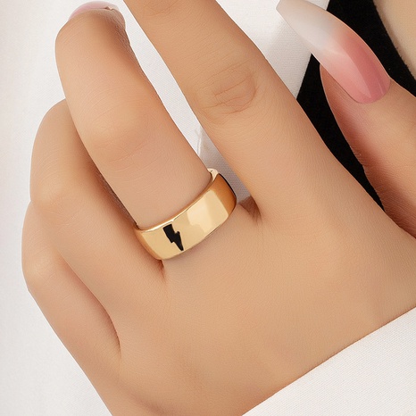 Korean fashion lightning pattern cute creative alloy ring NHAI674316's discount tags
