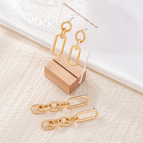 fashion O-shaped chain buckle long earrings wholesale NHAI674336's discount tags