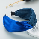 new fashion color contrast stitching knotted fabric headbandpicture9