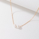 Modeschmuck Perlenkette einlagige geometrische einfache Schlsselbeinkettepicture7