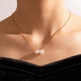 Modeschmuck Perlenkette einlagige geometrische einfache Schlsselbeinkettepicture11