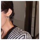 Celebrity style tassel long pearl black bow earrings niche design fashion highend earrings feminine temperamentpicture9