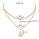 Simple new fashion jewelry star moon element pendant claw chain multilayer layered necklace 2picture14
