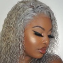 perruque femme grise partielle cheveux boucls courts perruques de fibres chimiquespicture15
