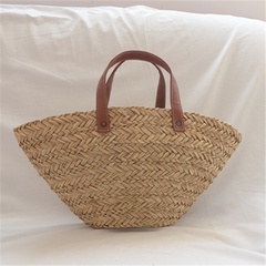 New large water grass woven spring and summer new vegetable basket bag