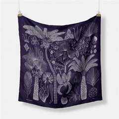 53 cm Vielseitiger Palmen-Französisch-Schal Damen Lässiger dekorativer Seidenschal