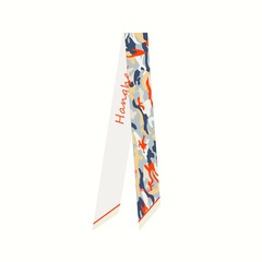 Nouvelle écharpe à long ruban décoratif en sergé de dames de motif de marbre de camouflage en gros