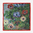 53cm Monet Oil Painting Series Anemone Ladies Twill Silk Scarf Wholesalepicture10