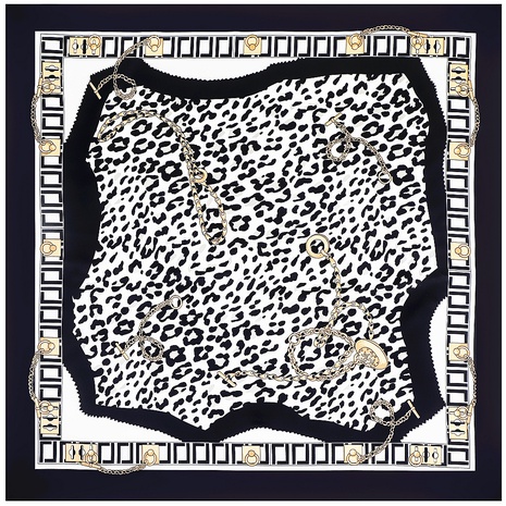 90cm new leopard print chain ladies decoration silk scarf shawl wholesale NHMTO674619's discount tags