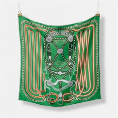 Vier Jahreszeiten universeller geometrischer gestreifter Damen-Twill-dekorativer kleiner quadratischer Schal