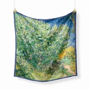 53 cm neuer Van Gogh lgemlde grn lila Damen Twill dekorativer Seidenschalpicture7