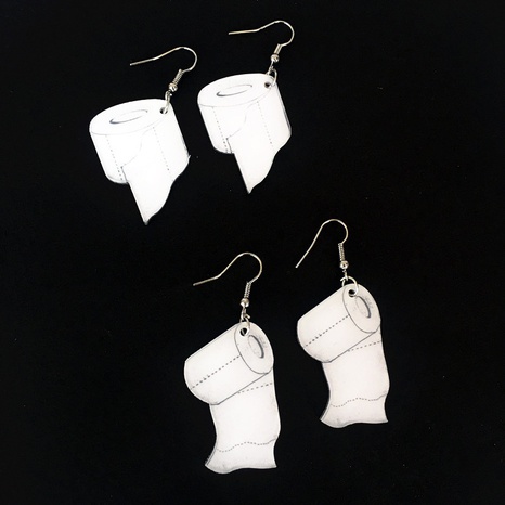 Creative tissue earrings cute acrylic drop earrings's discount tags
