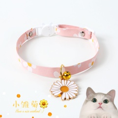 Einfaches Gänseblümchen verstellbares Haustierhalsband für Katzen, Hunde, Kaninchen, Entwurmungshalsband