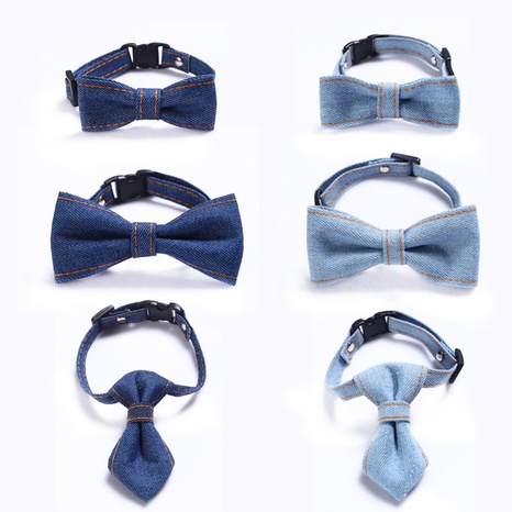 Pet Cowboy Bow Tie Collar Cat Dog Adjustable Tie Collar Pet Accessories Supplies NHDAY674915's discount tags