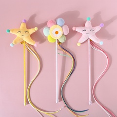 lindo juguete de peluche estrella de mar sol flor borla campana gato juguete