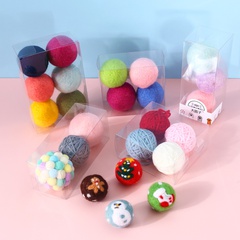adorable ensemble de jouets pour chat avec boule en feutre de laine