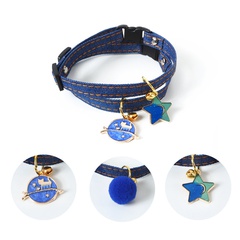 Pet Cowboy Pentagram Pendant Collar Pet Accessories Supplies