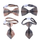 Pet British gentleman plaid striped bow tie collar cat dog antisuffocation accessoriespicture7