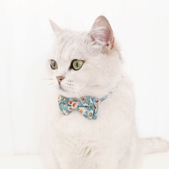 Pet bow daisy sun flower adjustable bell cat dog collar necklace