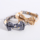 Pet Collar Cat Dog Plaid Daisy Flower Bow Adjustable Bell Collarpicture8