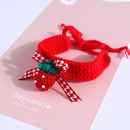 Pet Knitting Hand hkeln se Erdbeerschleife Katze Hundehalsbandpicture10