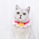 Haustier handgehkelte gestrickte Wolle Schleife Katze Hund Ltzchen verstellbarer Kragenpicture8