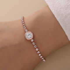 New fashion round zircon diamond geometric alloy bracelet women