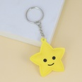 Creative rainbow smiley face sun moon star keychain PVC bag pendantpicture9