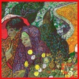 53cm new Van Gogh oil painting series Arles women ladies twill small square scarfpicture12